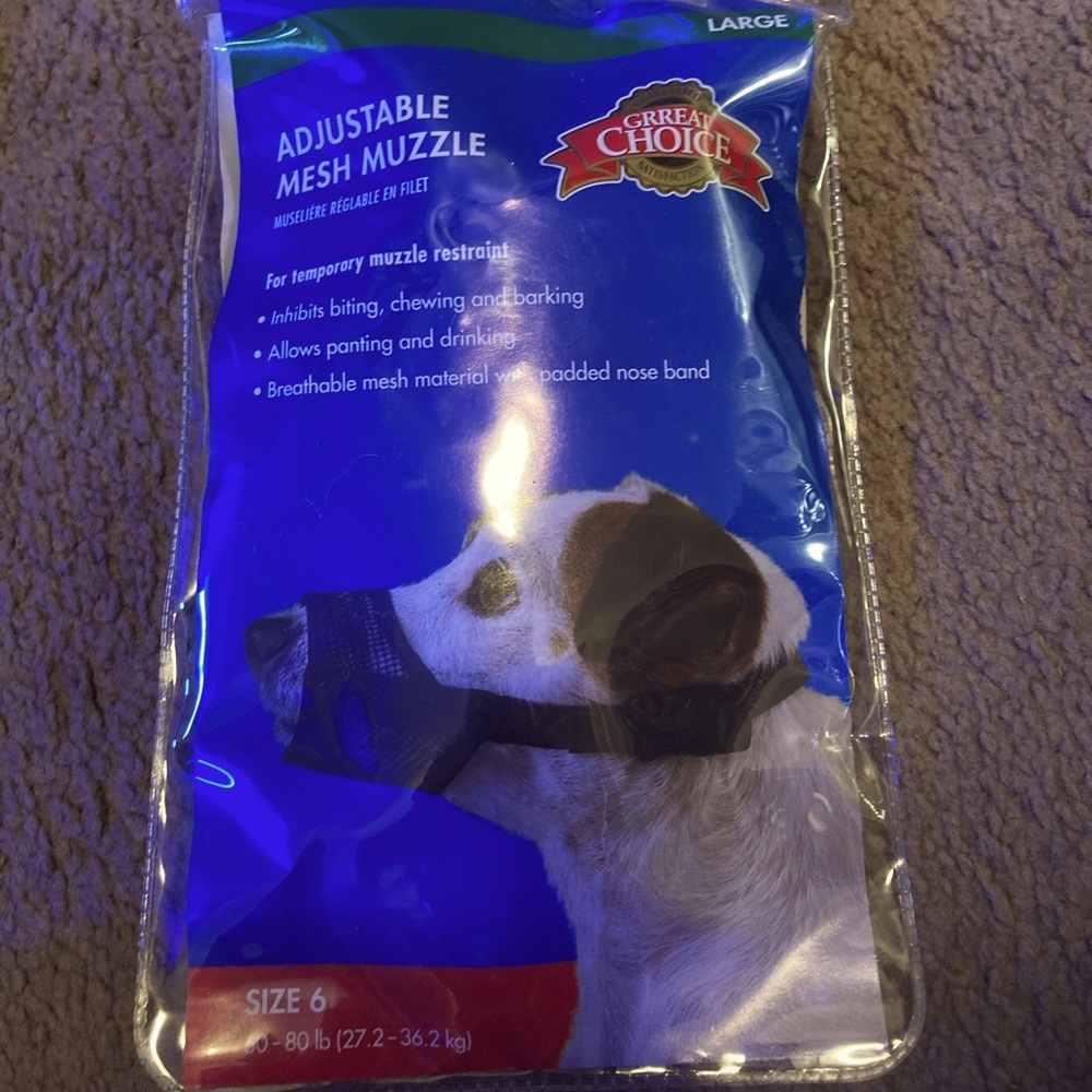 Large dog muzzle NEW
